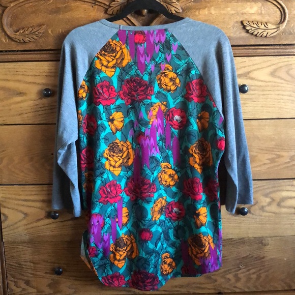 Lularoe Floral Print Randy Top - Picture 2 of 5